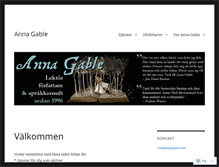 Tablet Screenshot of annagable.com